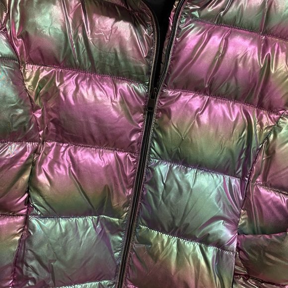 Noize Iggy Iridescent Jacket with Pink and Green Hues Lg - Picture 7 of 12